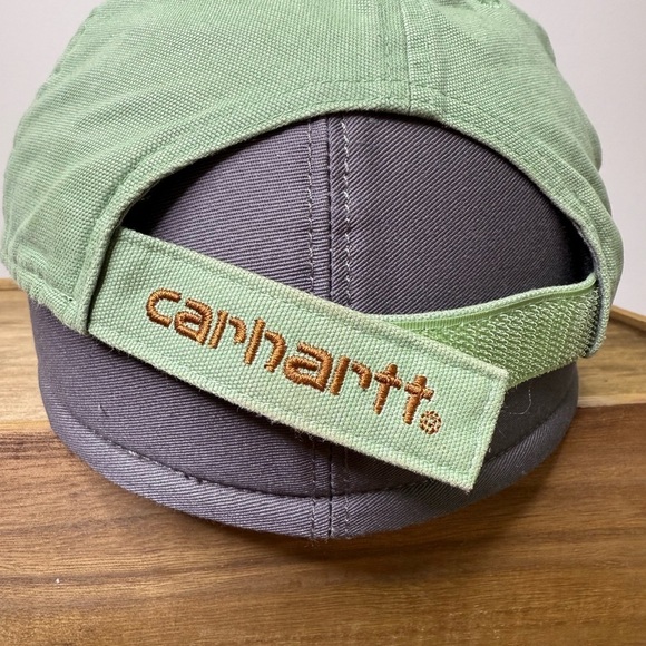 Carhartt Sage Green Hat with Tan Logo Patch - Picture 7 of 13